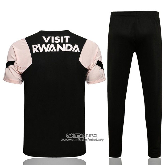 Chandal del Paris Saint-Germain Manga Corta 2021/2022 Negro y Rosa